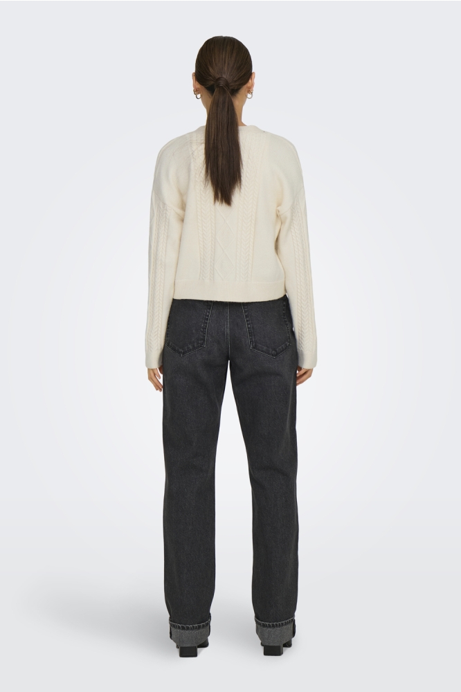 ONLFIA LS STRING CARDIGAN KNT NCA 15322412 Whitecap Gray